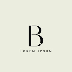 Alphabet LB and BL illustration monogram vector logo template