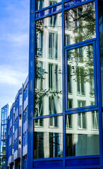 Canvas Print - typical windows at an office building