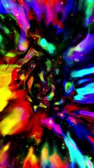 Wall Mural - Abstract vertical gradient video, Holographic multicolor vertical video, Abstract liquid vertical video
