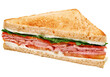 sanduíche de rosbife com maionese, rúcula, tomate e cream cheese isolado em fundo transparente - club sandwich de rosbife