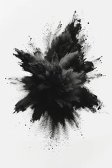 Poster - A black and white photograph capturing a swirling dust cloud. Perfect for illustrating environmental issues or adding texture to design projects