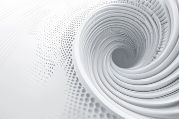 Aufkleber - A spiral shaped object is depicted on a white surface. This image can be used for various purposes