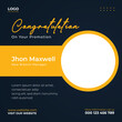 © Graphic Galaxies - congratulation social media post design or banner design template