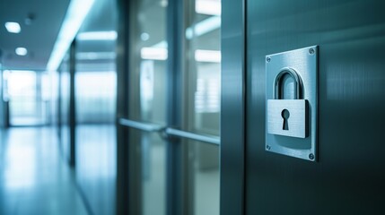 Poster - Ensuring Workplace Security: Signs and the Lock Symbol