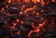 Lava texture fire background rock volcano magma molten hell hot flow flame pattern seamless Earth la