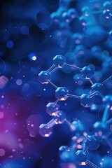 Poster - A vibrant close-up of a bunch of blue and pink bubbles. This image can be used to add a pop of color and playfulness to various design projects