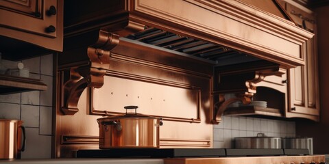 Aufkleber - A stove top oven sitting inside a kitchen. Perfect for cooking and baking in small spaces