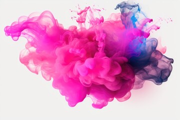Poster - A close-up view of a pink and blue substance. Versatile image for various creative projects