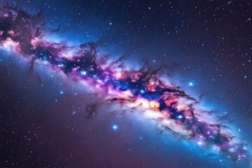 Wall Mural - Dazzling and enchanting universe illustration
