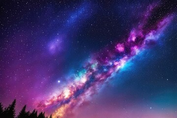 Wall Mural - Mesmerizing and vibrant universe backdrop