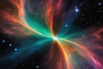 Wall Mural - Wonderful and breathtaking cosmic landscape
