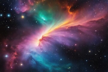 Wall Mural - Dazzling and enchanting universe illustration