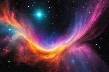 Wall Mural - Dazzling and enchanting universe backdrop
