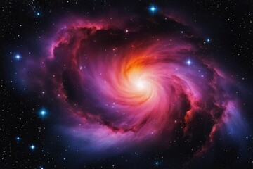 Wall Mural - Vivid and vibrant galaxy illustration