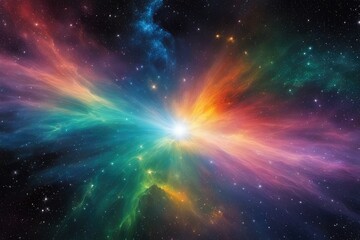 Wall Mural - Radiant and vibrant universe scene