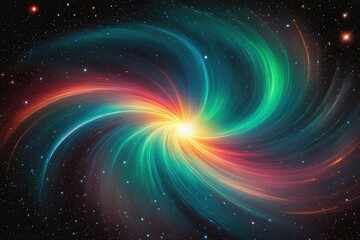 Wall Mural - Vivid and captivating cosmic illustration