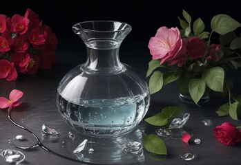 Beautiful still life with water