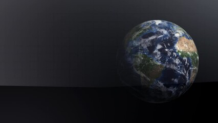 Wall Mural - Planet earth globe maps world animation