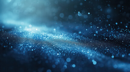  blue luxury glitter and bokeh particles, blue bokeh background, holiday festival background