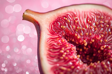 Juicy fresh figs background. Very detailed studio macro photography