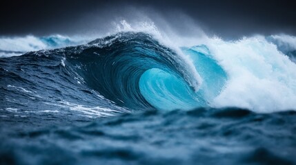 Wall Mural - The enchanting beauty and roaring energy of the waves.
