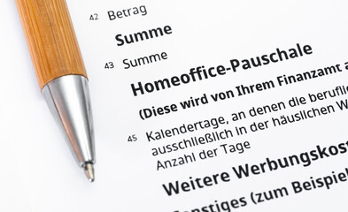 Sticker - Homeoffice-Pauschale Steuerformular