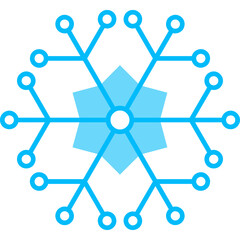 Wall Mural - Snowflake Icon