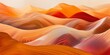 Abstract desert mirage, with undulating patterns of oranges and reds, simulating the heat and optical illusions of a desert landscape