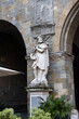 Statua di Torquato Tasso in Città Alta a Bergamo, Italia