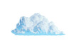 Fluffy Light Blue Cloud on a Transparent Background