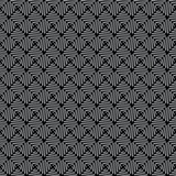 Fototapeta Desenie - Sacred monochrome seamless pattern. Black and white repetitive ornamental oriental style texture. Abstract background. Endless geometric wallpaper. For prints, fabric, textile. Vector.