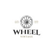 © keenan - Vintage Old Wooden Cart Wheel logo design