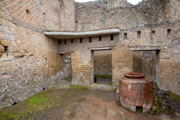 Wall Mural - Thermopolium in Herculaneum - Italy