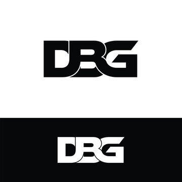 DBG letter monogram logo design vector