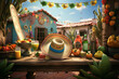 Cinco de Mayo is a holiday in Mexico. 3d illustration