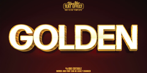 Golden editable text effect, customizable money and rich 3D font style