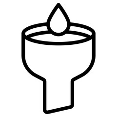 Sticker - oil funnel icon