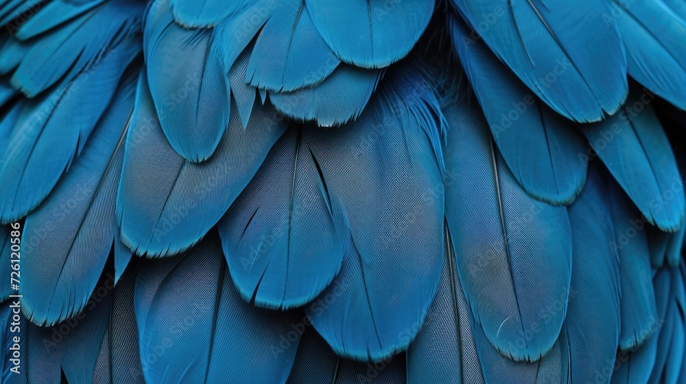 blue hawk feathers with visible detail texture background Stock ...