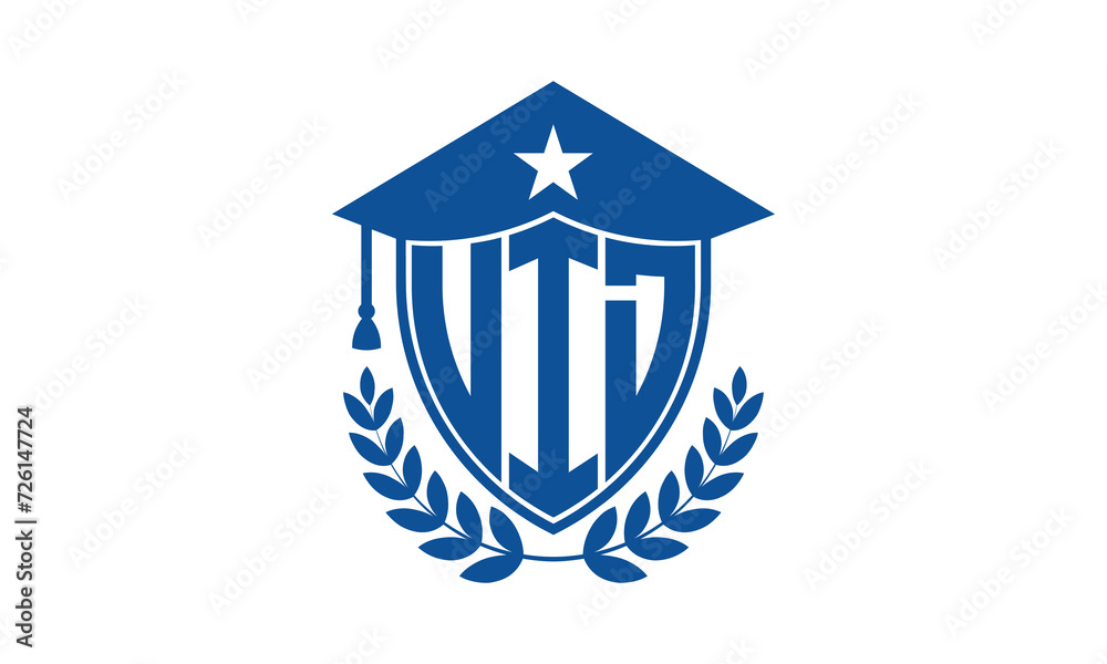 Image vectorielle Stock UID three letter iconic academic logo design ...