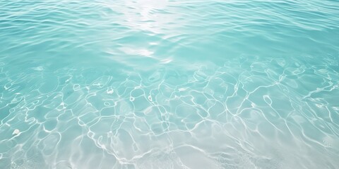 Canvas Print - Beauty of a white beach from a top-down perspective, as if seen from underwater.