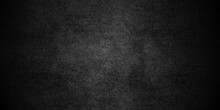 Dark Black Background Texture, Old Vintage Charcoal Black Backdrop Paper With Watercolor. Abstract Background With Black Wall Surface, Black Stucco Texture. Black Gray Satin Dark Texture Luxurious.