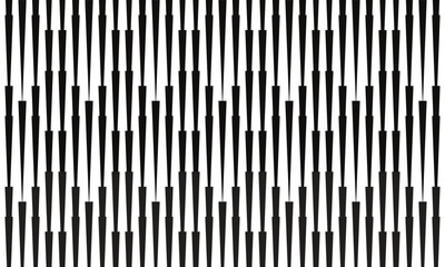 Poster - abstract monochrome repeatable minimal black vertical line pattern art.