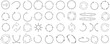 © Arafat - Hand drawn circle arrows vector set, perfect for infographics, diagrams, process visualization. Features clean, minimalist design with various styles, directions
