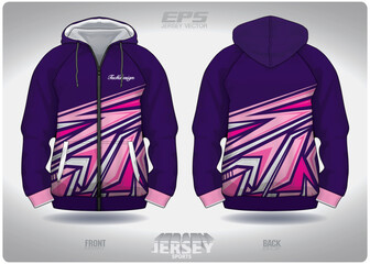 EPS jersey sports shirt vector.purple pink street art pattern design, illustration, textile background for sports long sleeve hoodie.eps