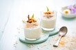 © primopiano - vegan rice pudding drink in glass, almond flakes on top