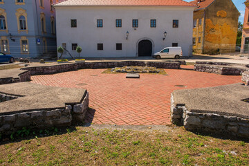 Wall Mural - The ruins of the 17th century St Josephs Chapel in Karlovac, central Croatia. Called Kapela Sv Josipa in Croatian