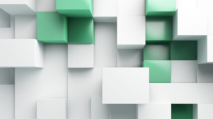 Powerpoint background, strong visual impact, minimalism, green white and gray.