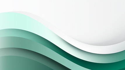 Wall Mural - Powerpoint background, strong visual impact, minimalism, green white and gray.