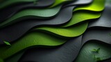Fototapeta  - Black and green dark are light with the gradient is the Surface with templates metal texture soft lines tech gradient abstract diagonal background silver black sleek.