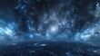 Space background with nebula and stars. Environment 360 HDRI map. Equirectangular projection, spherical panorama. 3d illustration